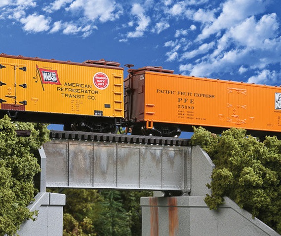  30' Single-Track Railroad Deck Girder Bridge - Standard Level Kit 