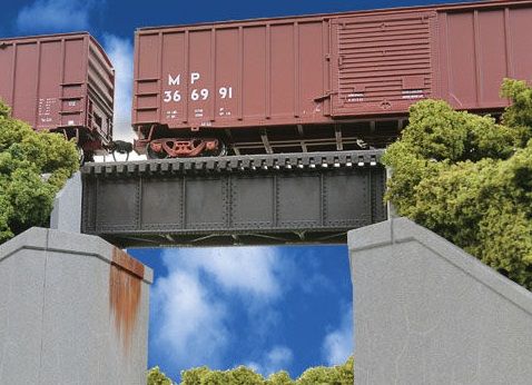  30' Single Track Railroad Deck Girder Bridge - Low Level Kit 