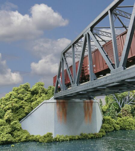  Double-Track Concrete Rail Bridge Abutment - Kit 