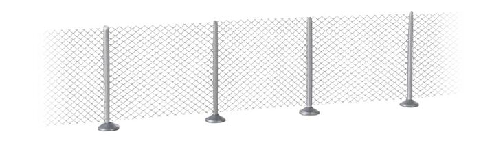  Metal Industrial Fence (Scale Model) - Kit 