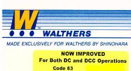 Walthers Code 83 Track
